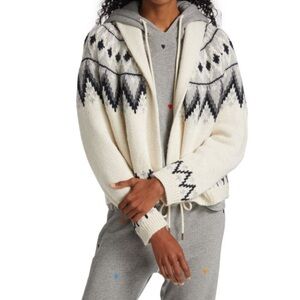The Great. Winter Fair Isle Lodge Alpaca Blend Cardigan size 3/Large